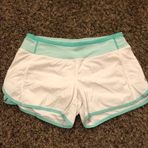 Lululemon turbo run shorts size 4 in white